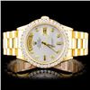 Image 5 : Rolex 18K YG Presidential Diamond Wristwatc
