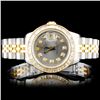 Image 6 : Rolex YG/SS DateJust Ladies Diamond Wristwatch