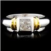 Image 1 : 18K Gold 0.35ctw Diamond Ring