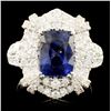 Image 1 : 18K Gold 3.03ct Spinel & 1.46ctw Diamond Ring