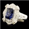 Image 2 : 18K Gold 3.03ct Spinel & 1.46ctw Diamond Ring