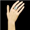 Image 4 : 18K Gold 3.87ct Emerald & 2.13ctw Diamond Ring