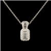 Image 1 : 14K Gold 0.60ctw Diamond Pendant