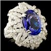 Image 3 : 18K Gold 8.04ct Tanzanite & 3.97ctw Diamond Ring