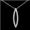 Image 1 : 14K Gold 0.43ctw Diamond Pendant