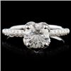 Image 1 : 18K White Gold 1.58ctw Diamond Ring