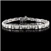 14K White Gold 4.73ctw Diamond Bracelet