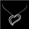 18K White Gold 1.52ctw Diamond Necklace