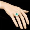 Image 3 : 18K Gold 2.31ct Emerald & 1.71ctw Diamond Ring