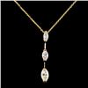 Image 2 : 14K Gold 0.55ctw Diamond Pendant