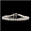 Image 1 : 14K Gold 7.59ctw Diamond Bracelet