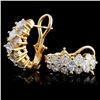 Image 2 : 18K Yellow Gold 3.25ctw Diamond Earrings