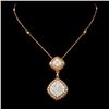 Image 2 : 14K Gold 2.08ctw Diamond Pendant