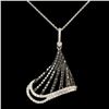 Image 1 : 14K Gold 1.45ctw Diamond Pendant
