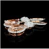 Image 2 : 14K Gold 7.51ct Morganite & 0.94ct Diamond Earring