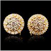 Image 1 : 14K Gold 0.78ctw Diamond Earrings