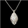 Image 1 : 14K Gold 0.96ctw Diamond Pendant