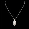 Image 2 : 14K Gold 0.96ctw Diamond Pendant