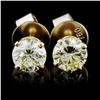 Image 1 : 14K Yellow Gold 1.02ct Diamond Earrings