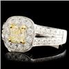 Image 2 : 18K Gold 1.22ctw Diamond Ring