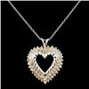 Image 1 : 14K Gold 1.40ctw Diamond Pendant