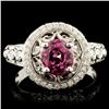 Image 1 : 18K Gold 1.69ct Spinel & 0.47ctw Diamond Ring