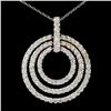 Image 1 : 14K Gold 3.15ctw Diamond Pendant