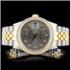 Image 1 : Rolex YG/SS DateJust Diamond 36MM Watch