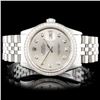 Image 1 : Rolex SS DateJust 36mm Diamond Wristwatch