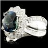 Image 2 : 14K Gold 3.22ct Alexandrite & 1.63ctw Diamond Ring