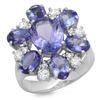 Image 1 : 14K Gold 5.00ct Tanzanite & 0.50ct Diamond Ring