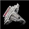 Image 3 : 18K Gold 8.62ct Tourmaline & 4.56ctw Diamond Ring