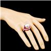 Image 3 : 18K Gold 13.50MM Pearl & 0.78ctw Diamond Ring