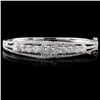 Image 1 : 18K White Gold 1.18ctw Diamond Bangle