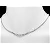 Image 3 : 18k White Gold 12.00ct Diamond Necklace