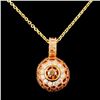 Image 1 : 14K Gold 0.49ctw Diamond Pendant