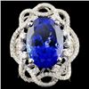 Image 5 : 18K White Gold 8.28ct Tanzanite & 0.96ct Diamond R