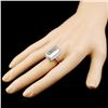 Image 3 : 14K Gold 7.47ct Aquamarine & 0.46ctw Diamond Ring