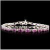 Image 1 : 14K White Gold 11.40ct Sapphire & 0.92ct Diamond B