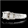 Image 2 : 14K White Gold 1.91ctw Diamond Ring