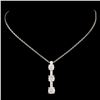 Image 2 : 14K Gold 1.00ctw Diamond Pendant