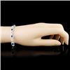 Image 3 : 14K Gold 3.26ctw Sapphire & 1.70ctw Diamond Bracel