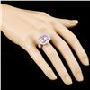 Image 3 : 18K Gold 8.23ct Kunzite & 1.35ctw Diamond Ring