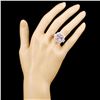 Image 4 : 18K Gold 8.23ct Kunzite & 1.35ctw Diamond Ring