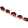 Image 2 : `14k Gold 15.00ct Ruby & 0.50ct Diamond Bracelet