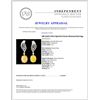 Image 3 : 18K Gold 4.97ct Opal & 0.51ctw Diamond Earrings