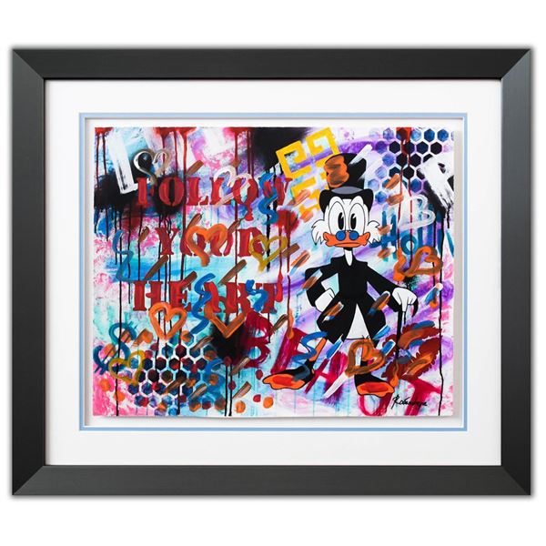 Nastya Rovenskaya- Original Mixed Media on Paper "Follow Your Heart"