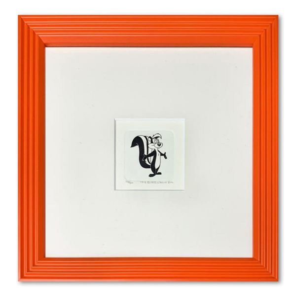  Pepe le Pew  Framed Limited Edition Etching with Hand-Tinted Color and Numbered.