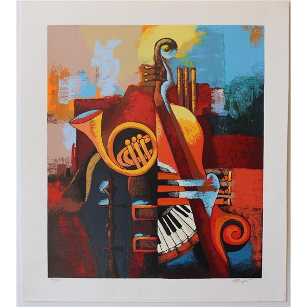 Igor Kovalev- Original Serigraph on Paper "Symphony IV"