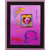 Image 2 : Peter Max- Original Mixed Media "Heart Series Ver. I #218"
